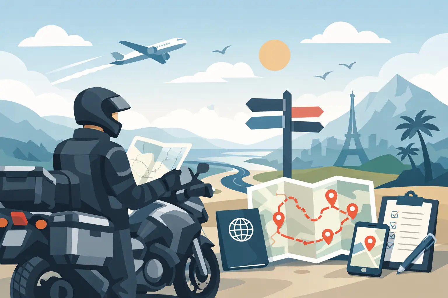 Motorradtour im Ausland vorbereiten – 9 Punkte