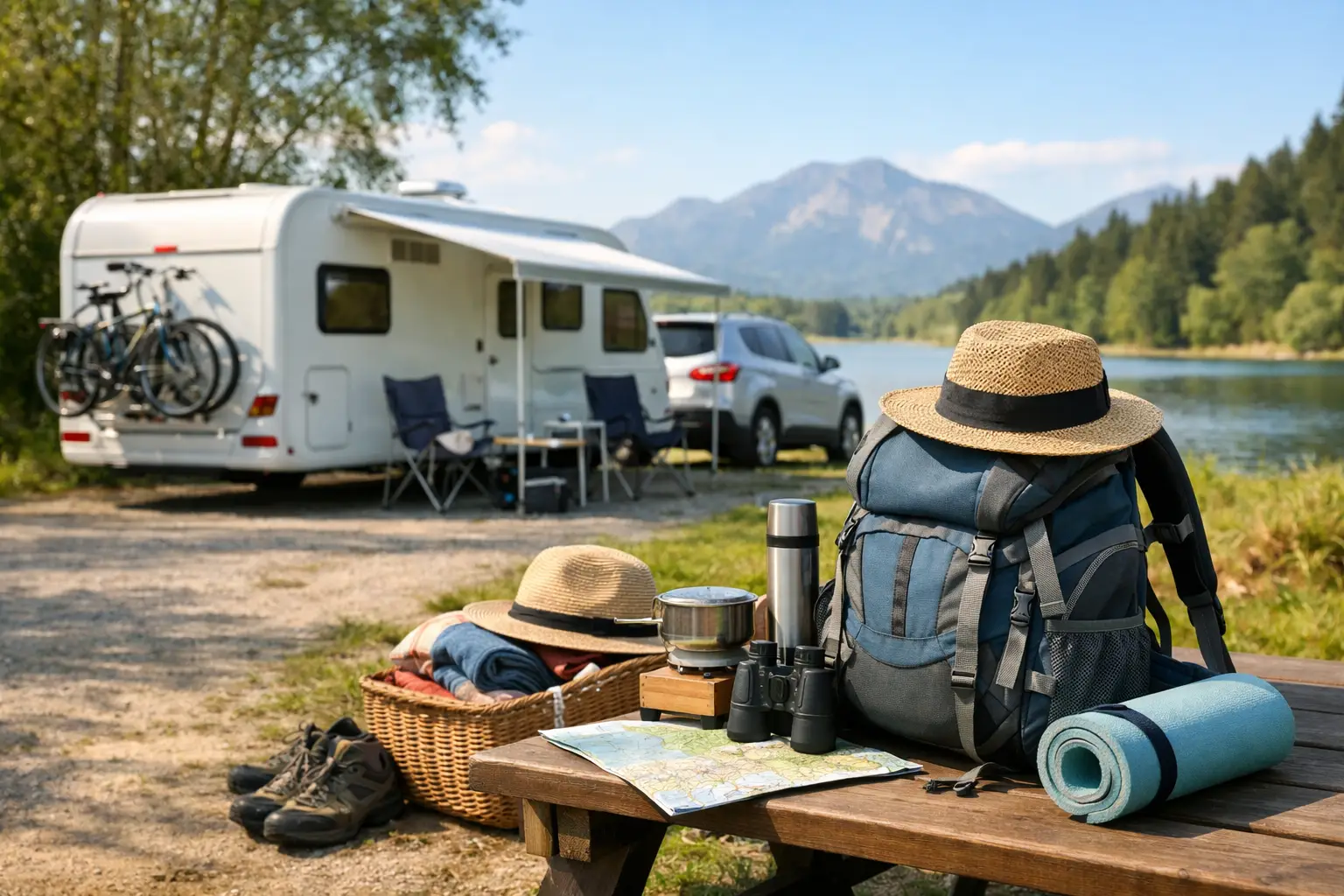 Packliste für Wohnwagen Ferien ohne Stress