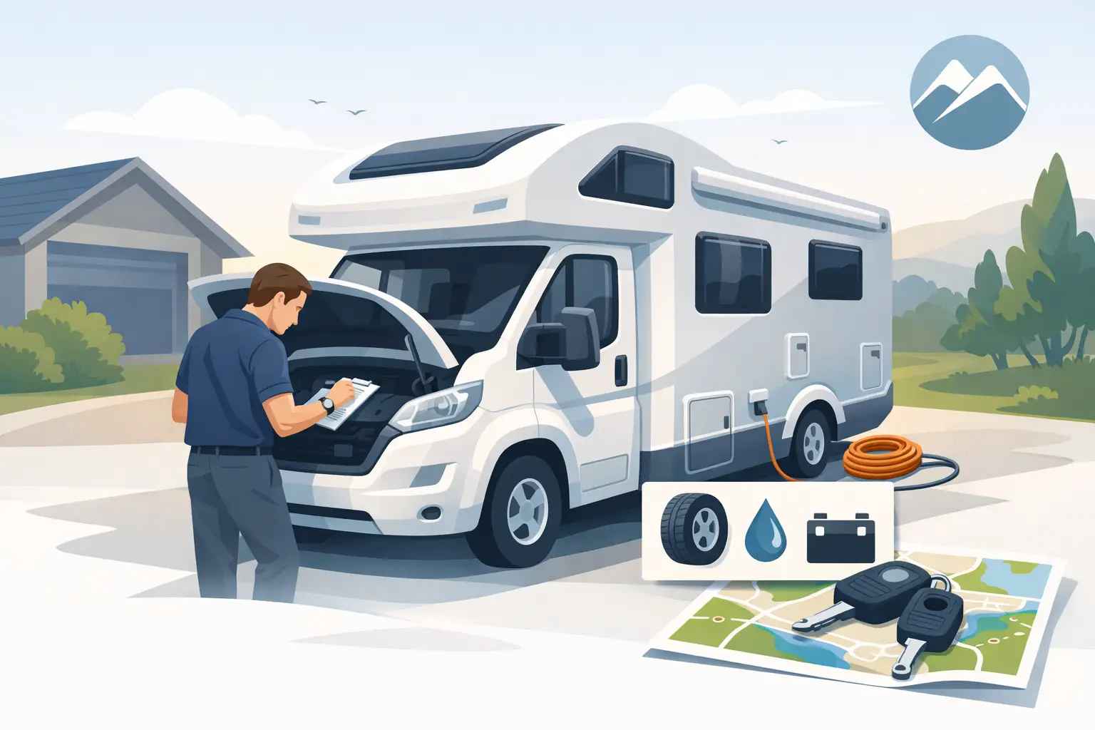 Wohnmobil vor Reise prüfen und entspannt starten